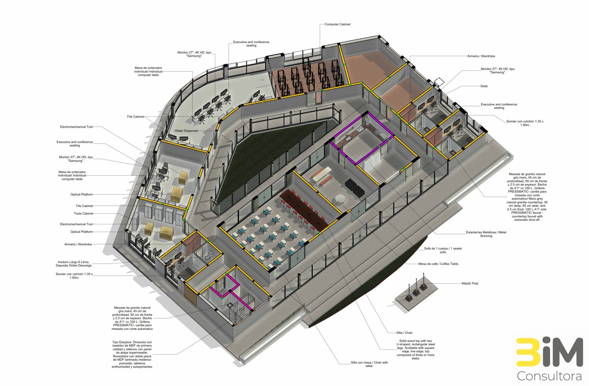 BIM Consultora | Architectural project for scientific research